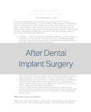 after dental implant