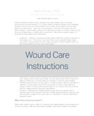 wound care instructions